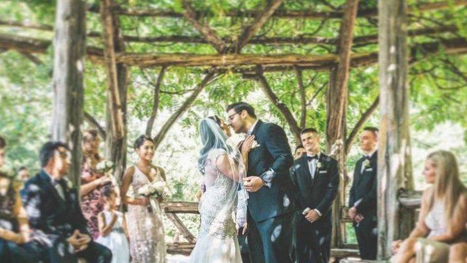 Civil wedding ceremony in New York City