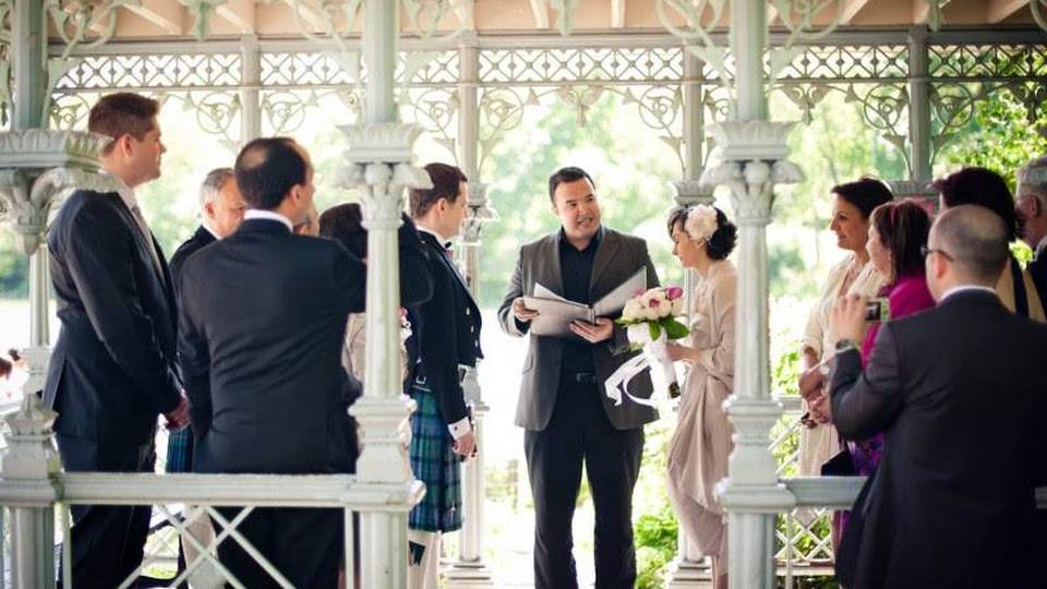 Ceremonia de boda civil en Nueva York