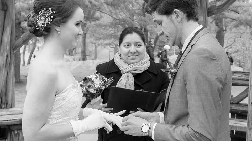 Ceremonia de boda civil en Nueva York